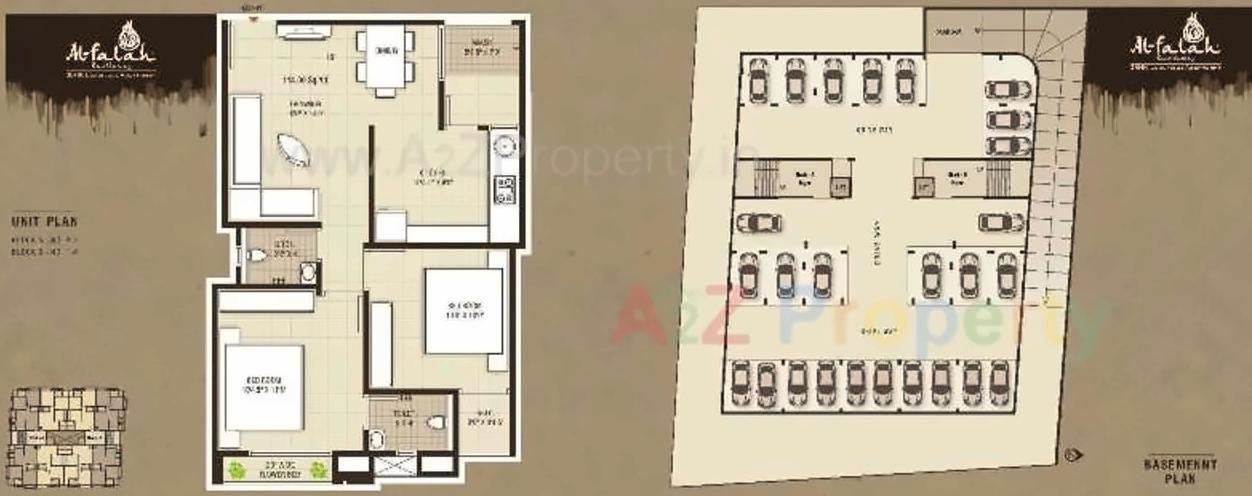Layout of real estate project Al Falah Residency located at City, Ahmedabad, Gujarat