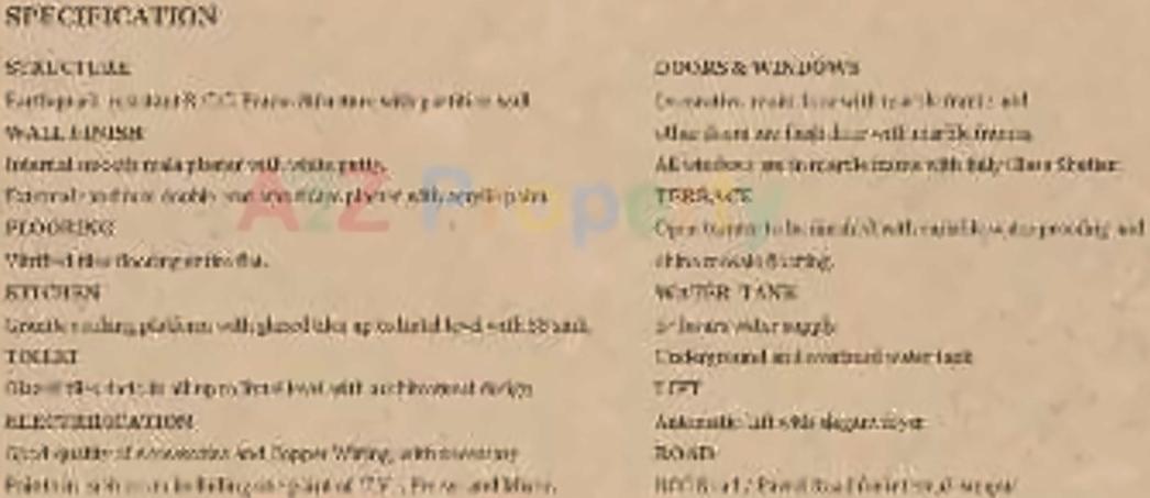 Project Specifications