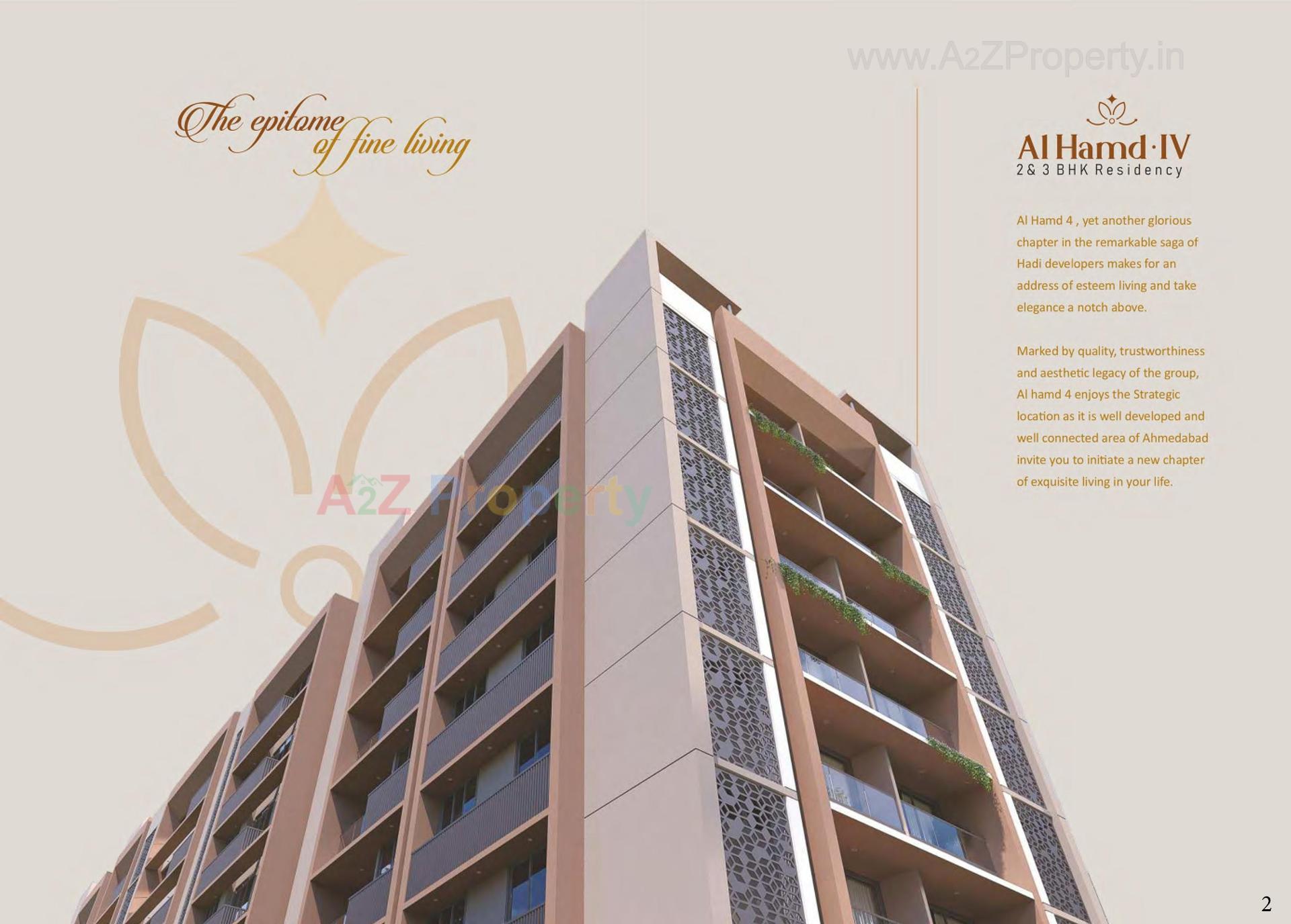 3D Elevation of real estate project Al Hamd located at Okaf, Ahmedabad, Gujarat