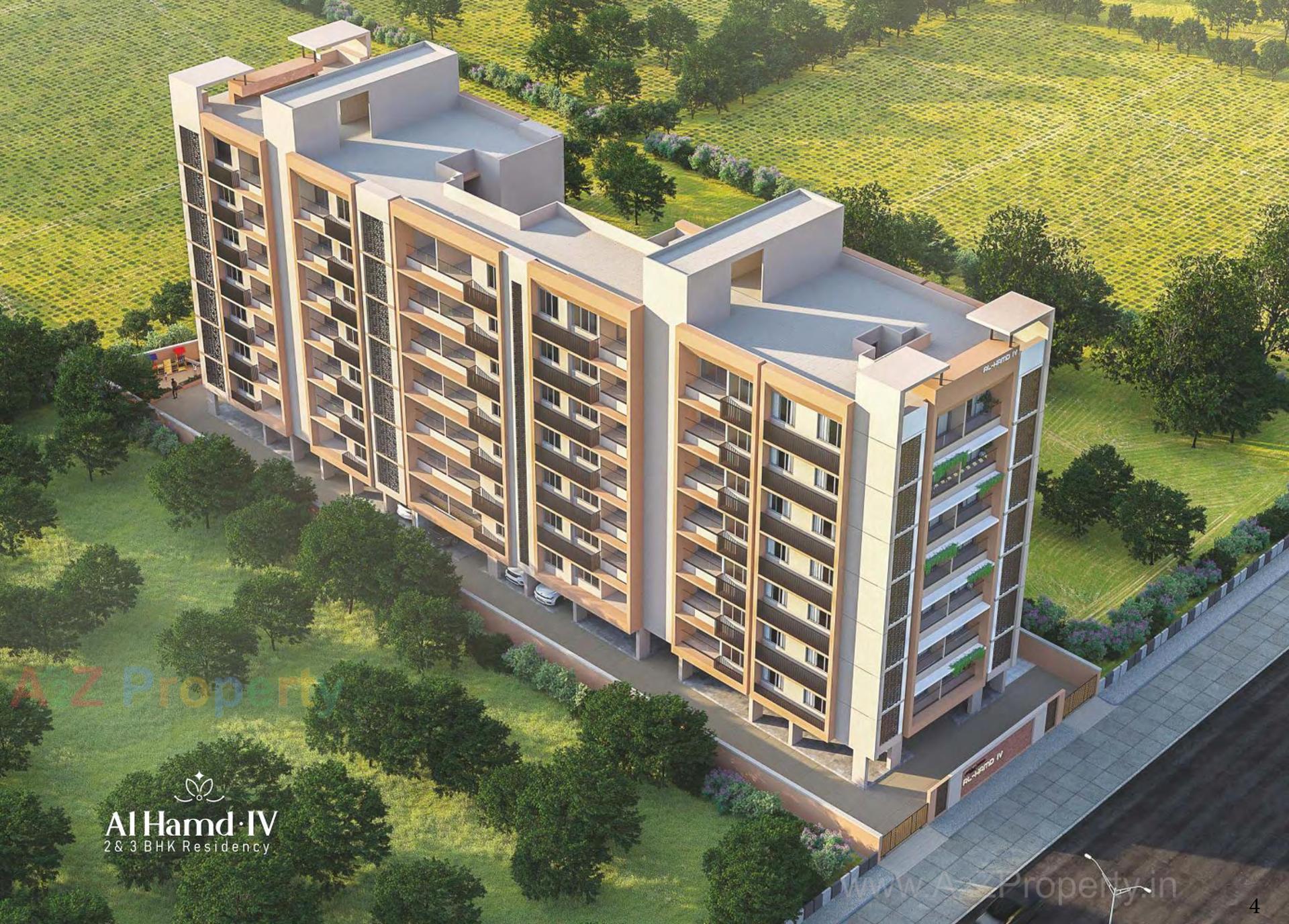 3D Elevation of real estate project Al Hamd located at Okaf, Ahmedabad, Gujarat