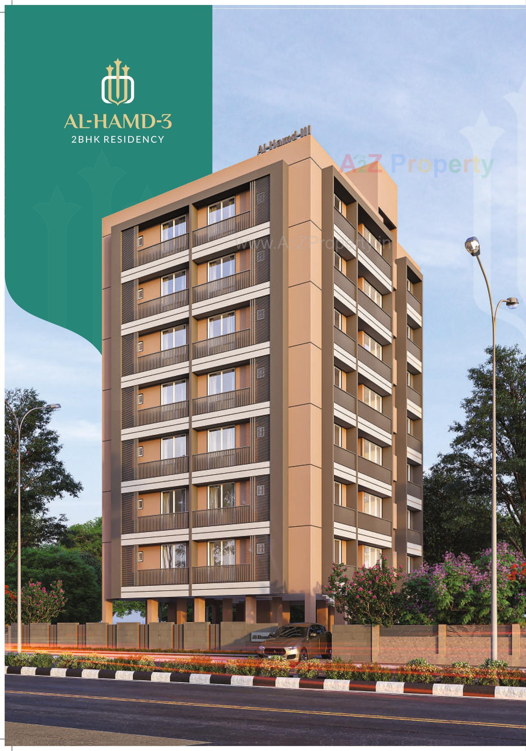 3D Elevation of real estate project Al Hamd Residency located at Sarkhej, Ahmedabad, Gujarat