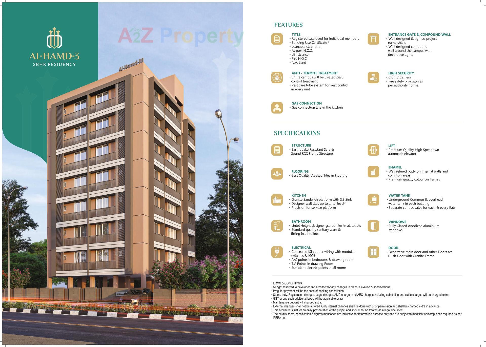  of real estate project Al Hamd Residency located at Sarkhej, Ahmedabad, Gujarat
