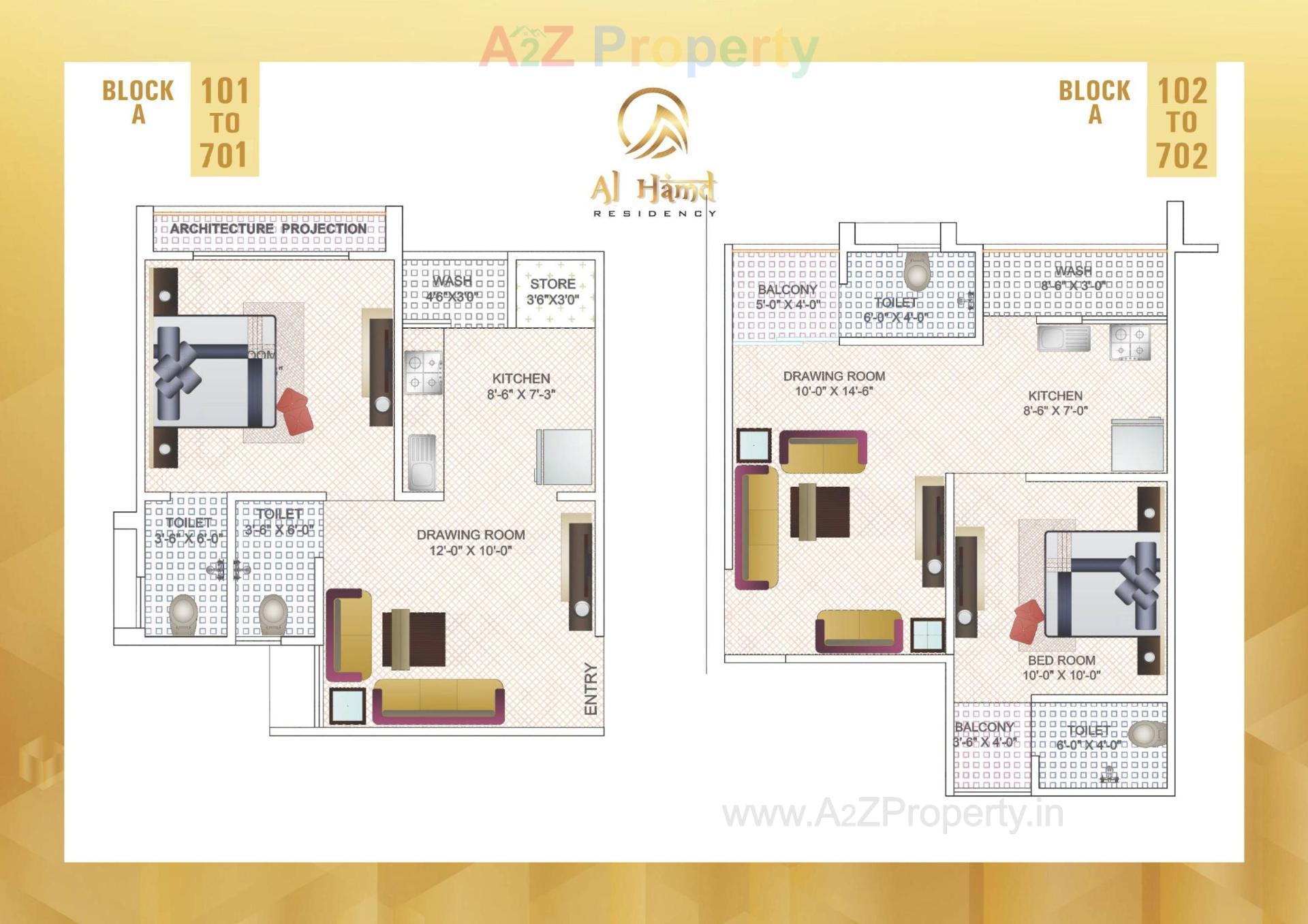 Layout of real estate project Al Hamd Residency located at Ahmedabad, Ahmedabad, Gujarat