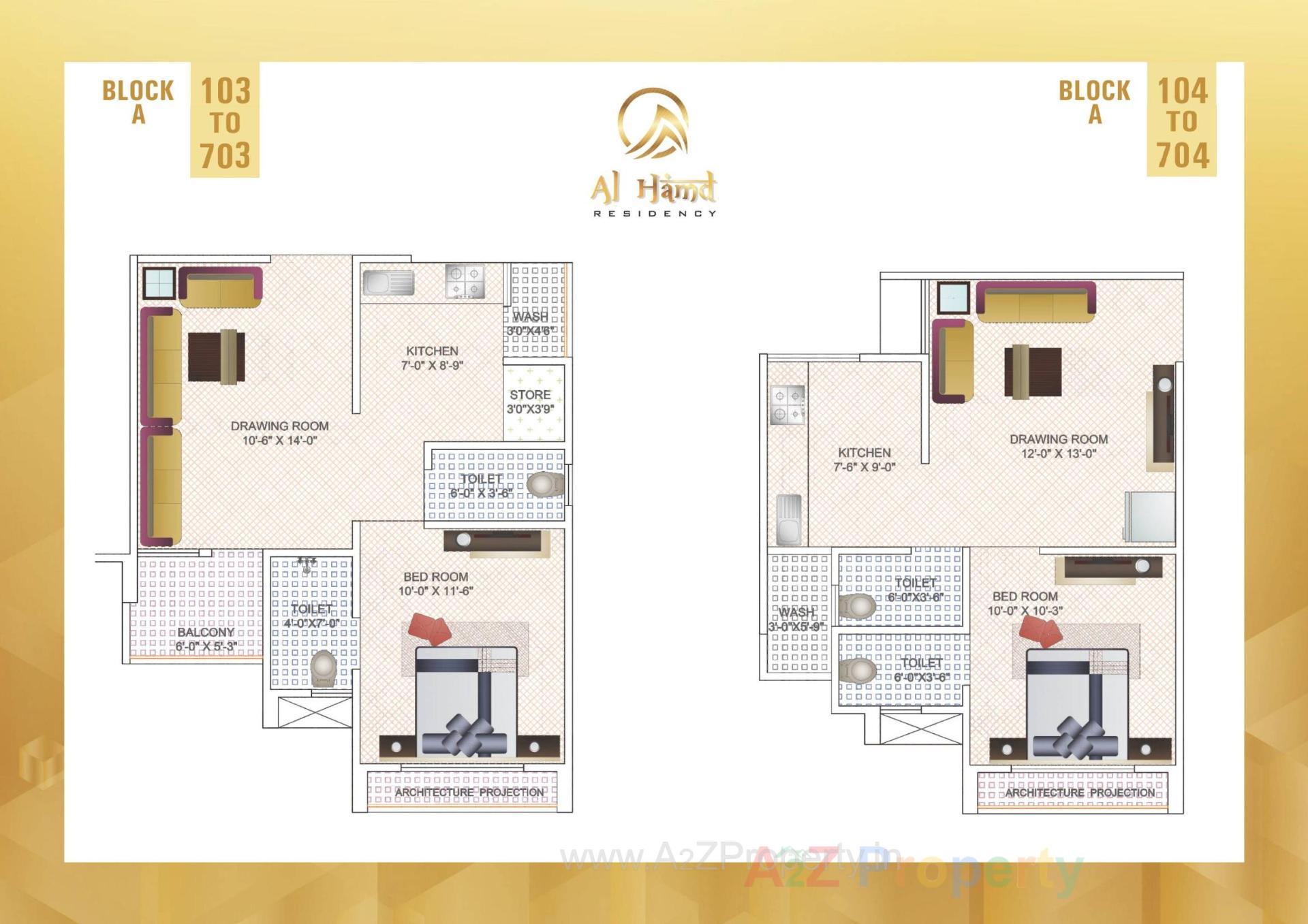 Layout of real estate project Al Hamd Residency located at Ahmedabad, Ahmedabad, Gujarat