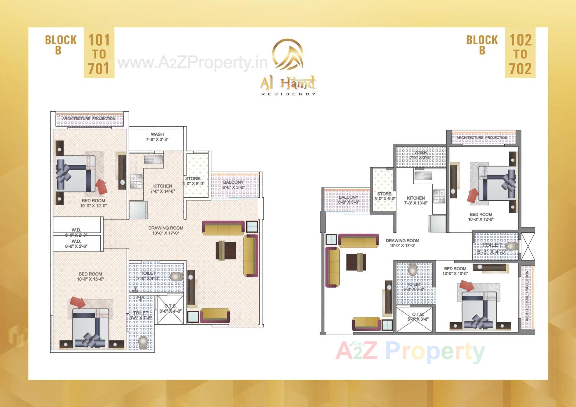 Layout of real estate project Al Hamd Residency located at Ahmedabad, Ahmedabad, Gujarat
