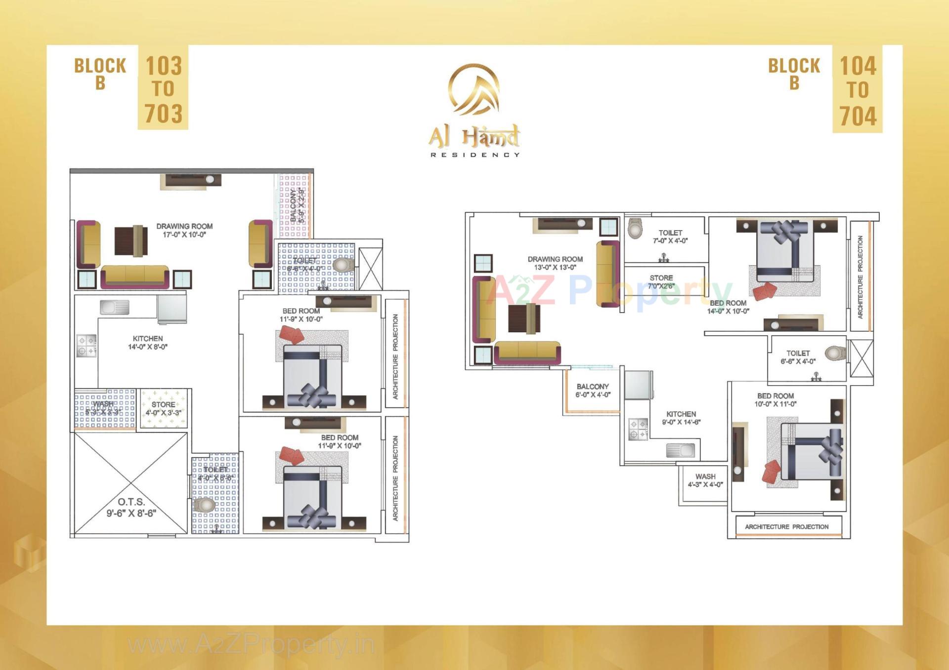 Layout of real estate project Al Hamd Residency located at Ahmedabad, Ahmedabad, Gujarat