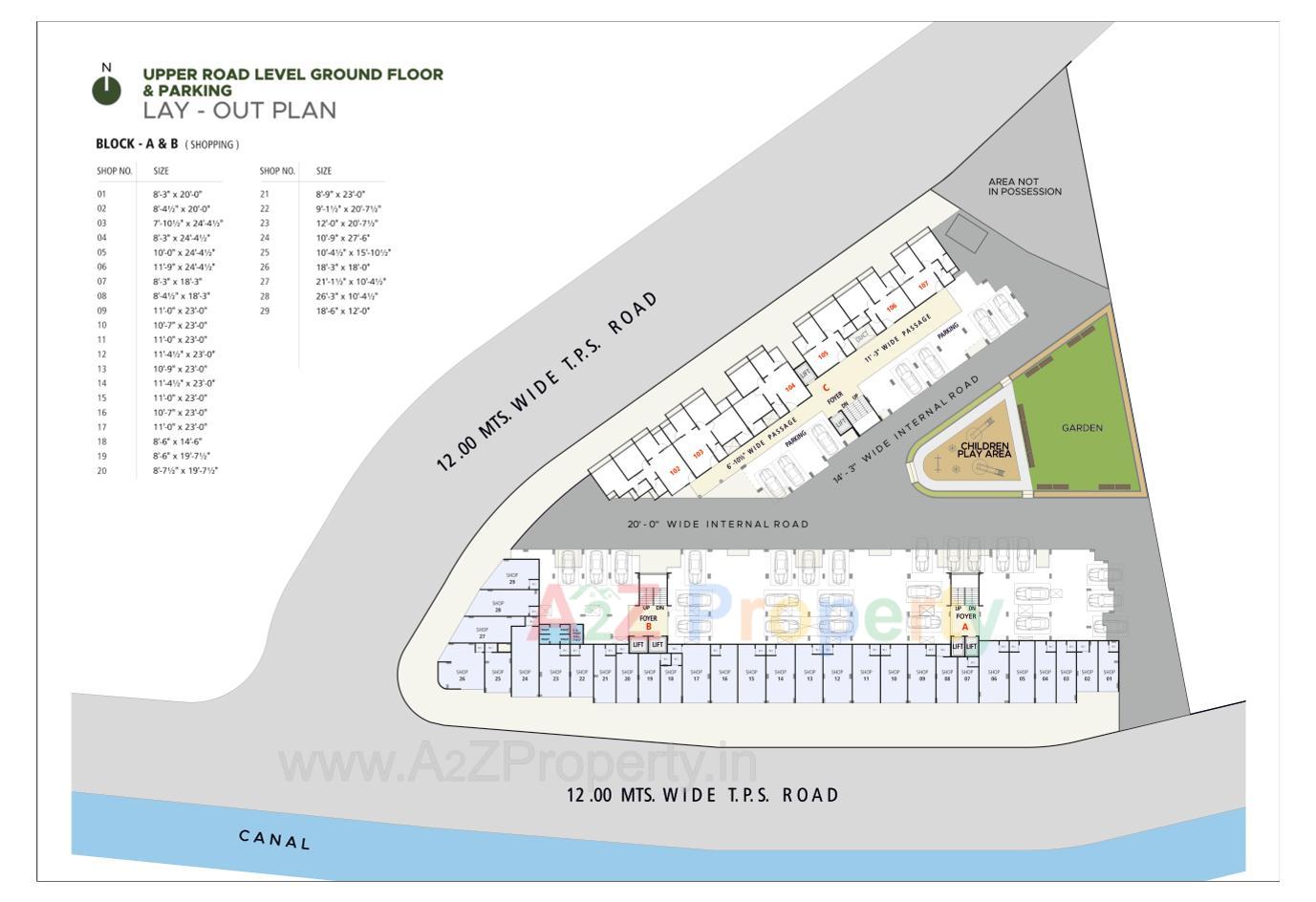 Layout of real estate project Al Maseera Residency located at Vatva, Ahmedabad, Gujarat