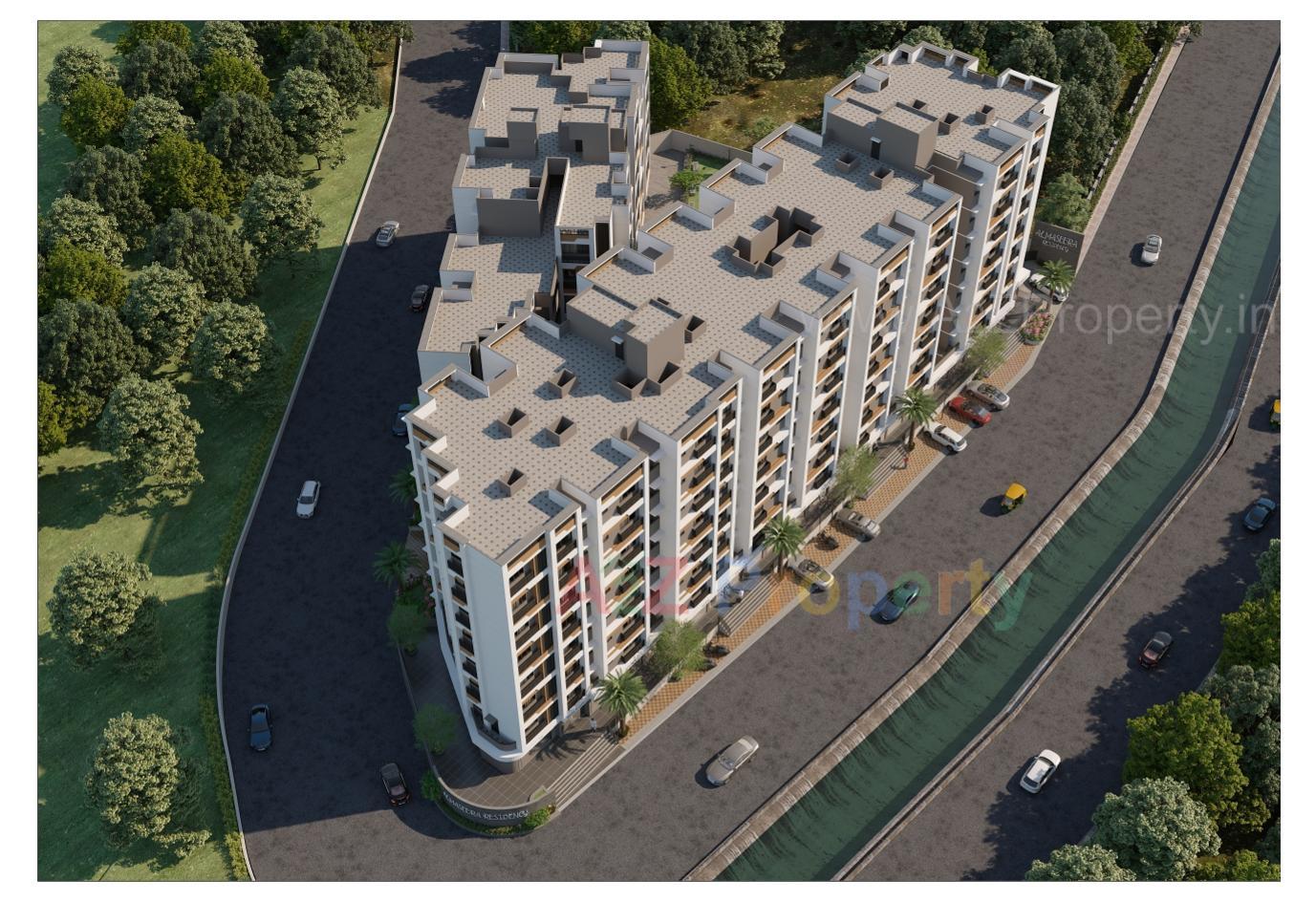 3D Elevation of real estate project Al Maseera Residency located at Vatva, Ahmedabad, Gujarat