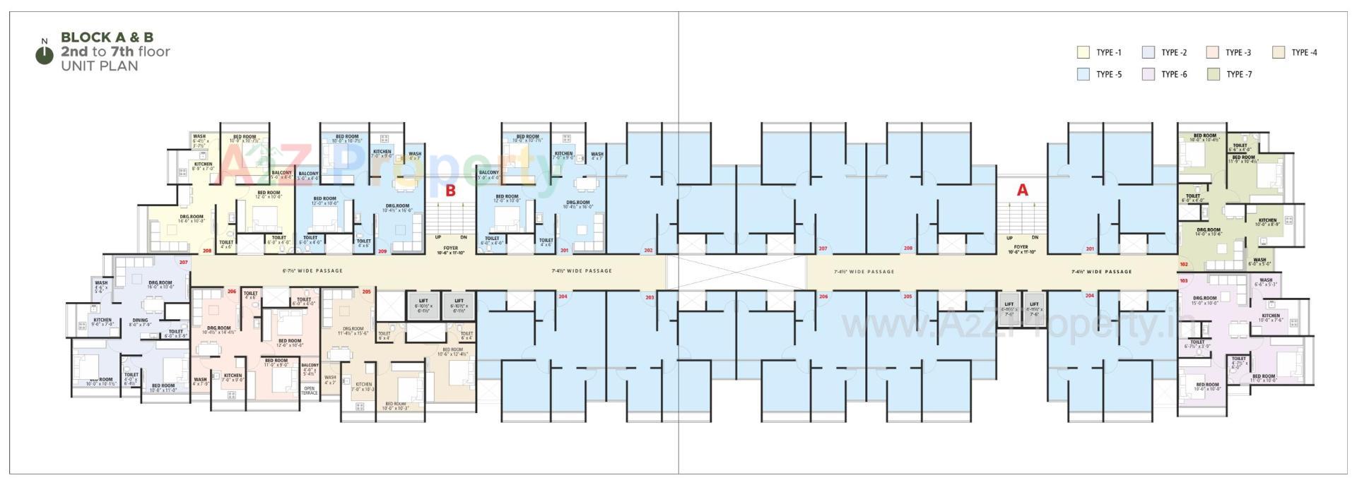 Layout of real estate project Al Maseera Residency located at Vatva, Ahmedabad, Gujarat