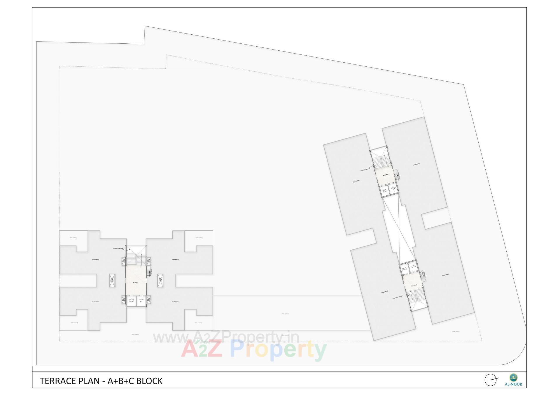 Layout of real estate project Al Noor located at Makarba, Ahmedabad, Gujarat