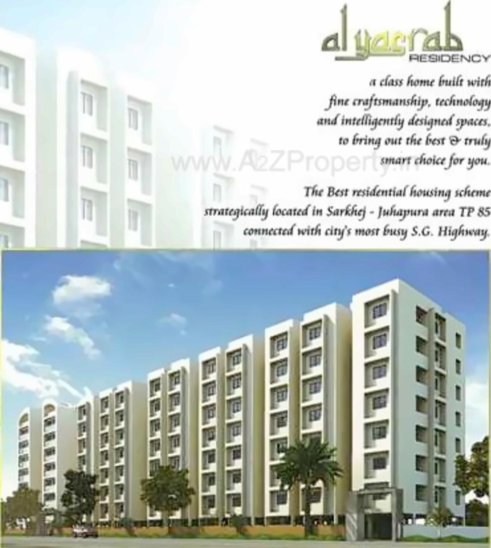 3D Elevation of real estate project Al Yasrab Residency located at Sarkhej, Ahmedabad, Gujarat