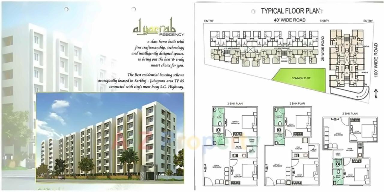Layout of real estate project Al Yasrab Residency located at Sarkhej, Ahmedabad, Gujarat