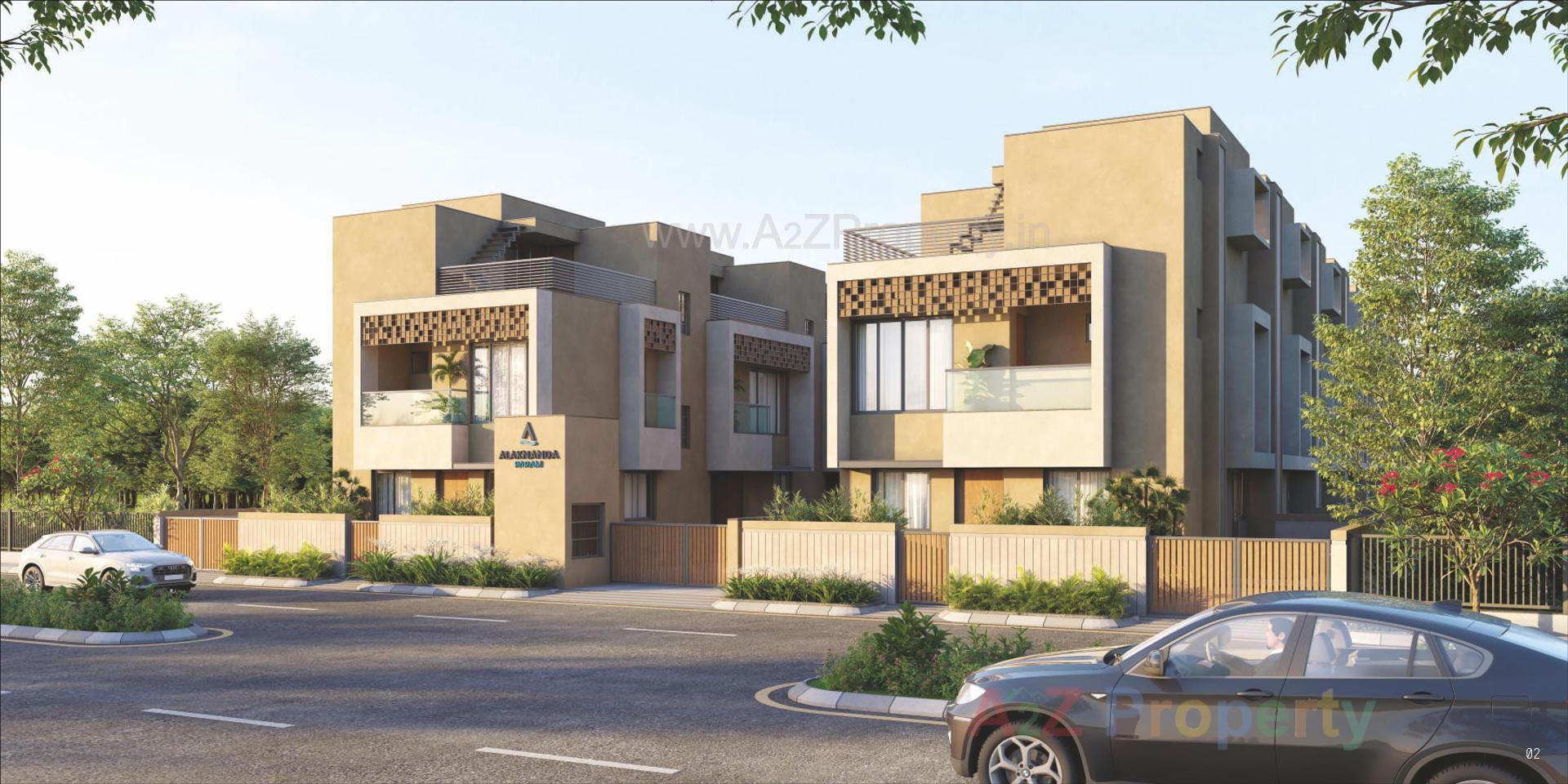 3D Elevation of real estate project Alaknanda Param located at Sanand, Ahmedabad, Gujarat