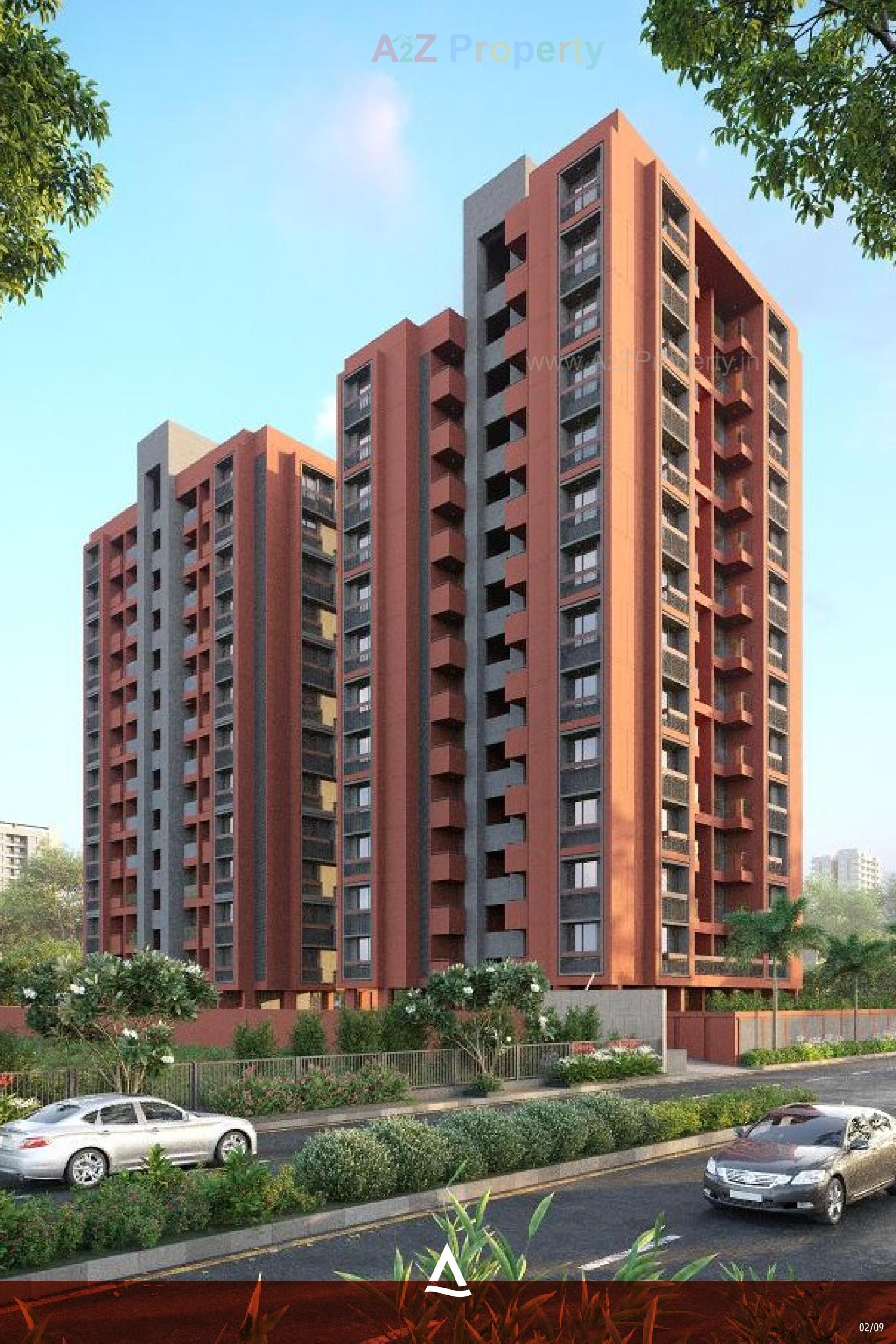 3D Elevation of real estate project Alaknanda Shashwat located at Lambha, Ahmedabad, Gujarat