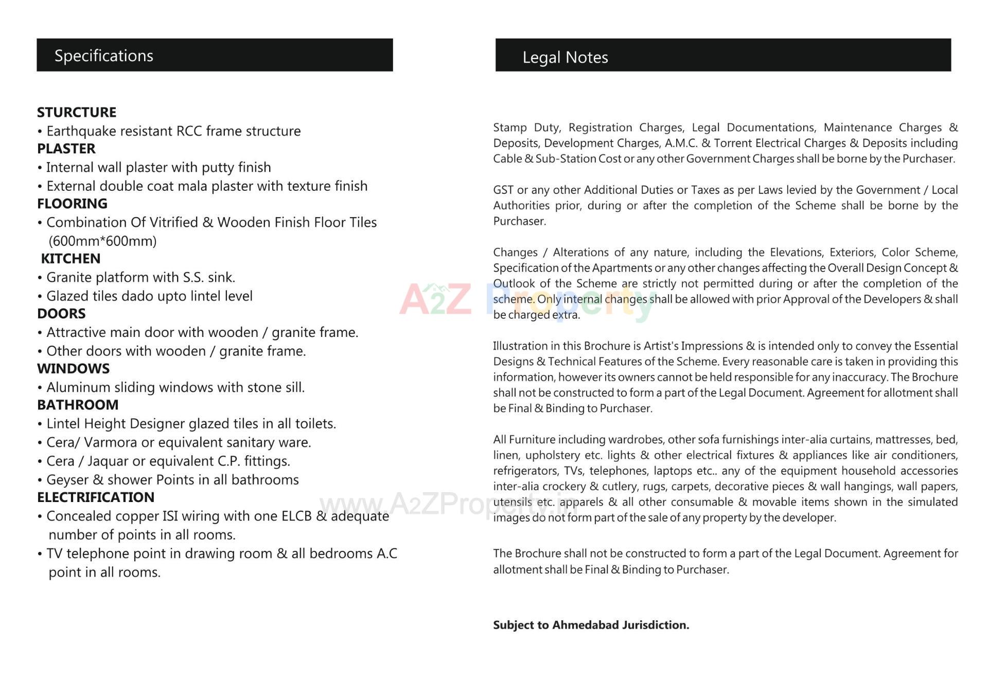  of real estate project Aleeza Greens located at Sarkhej, Ahmedabad, Gujarat