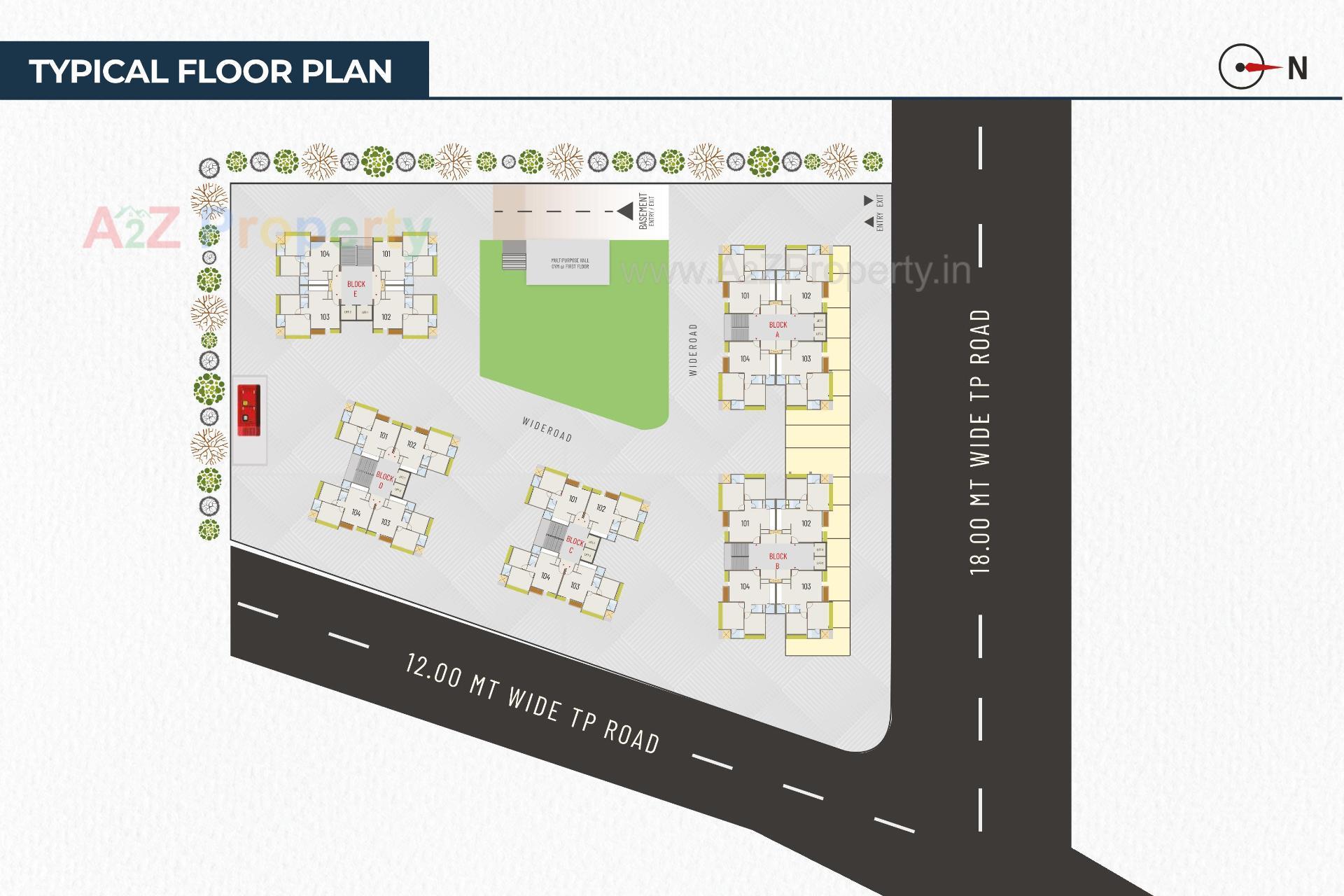 Layout of real estate project Aleta located at Jagatpur, Ahmedabad, Gujarat