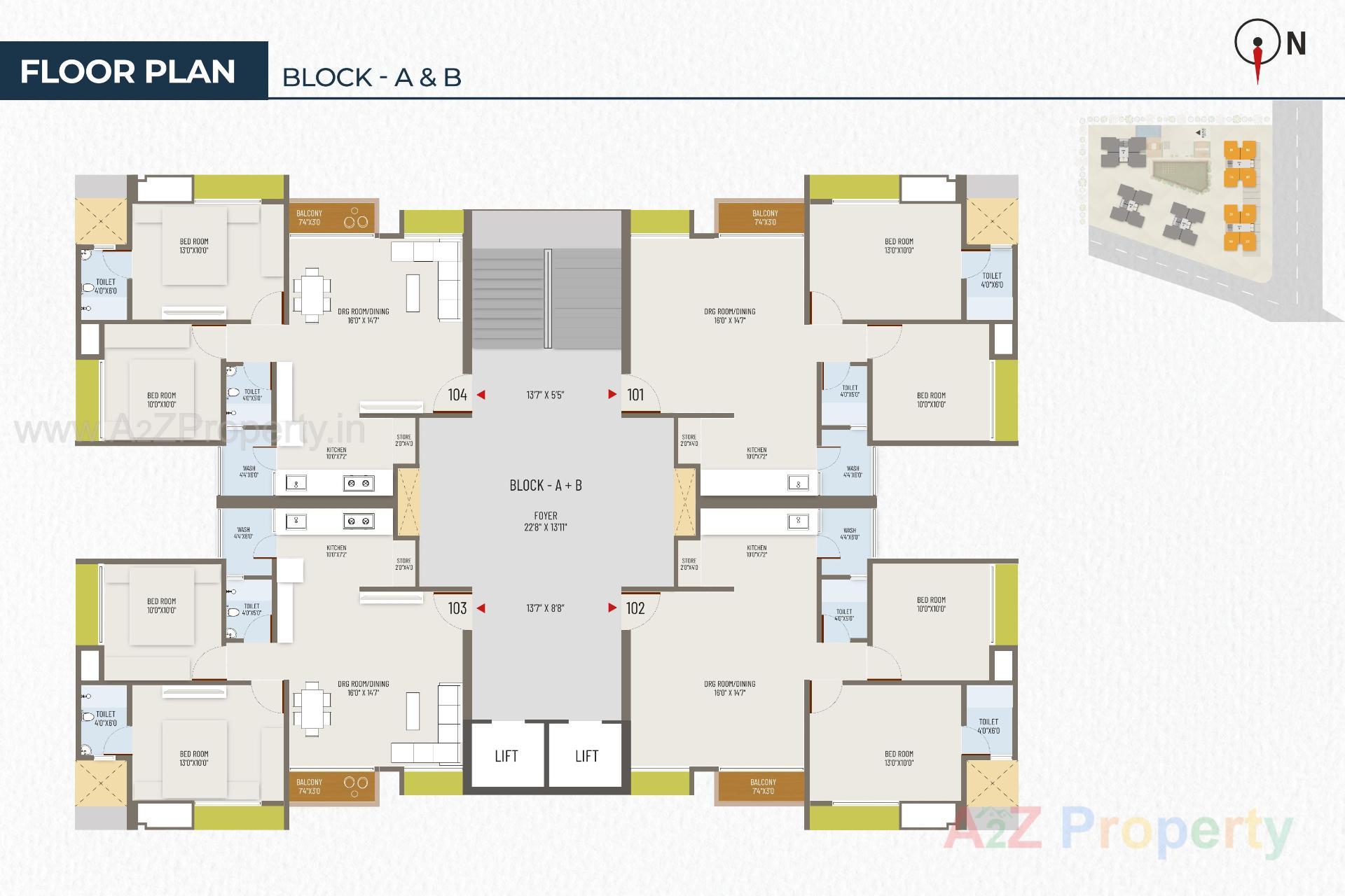 Layout of real estate project Aleta located at Jagatpur, Ahmedabad, Gujarat