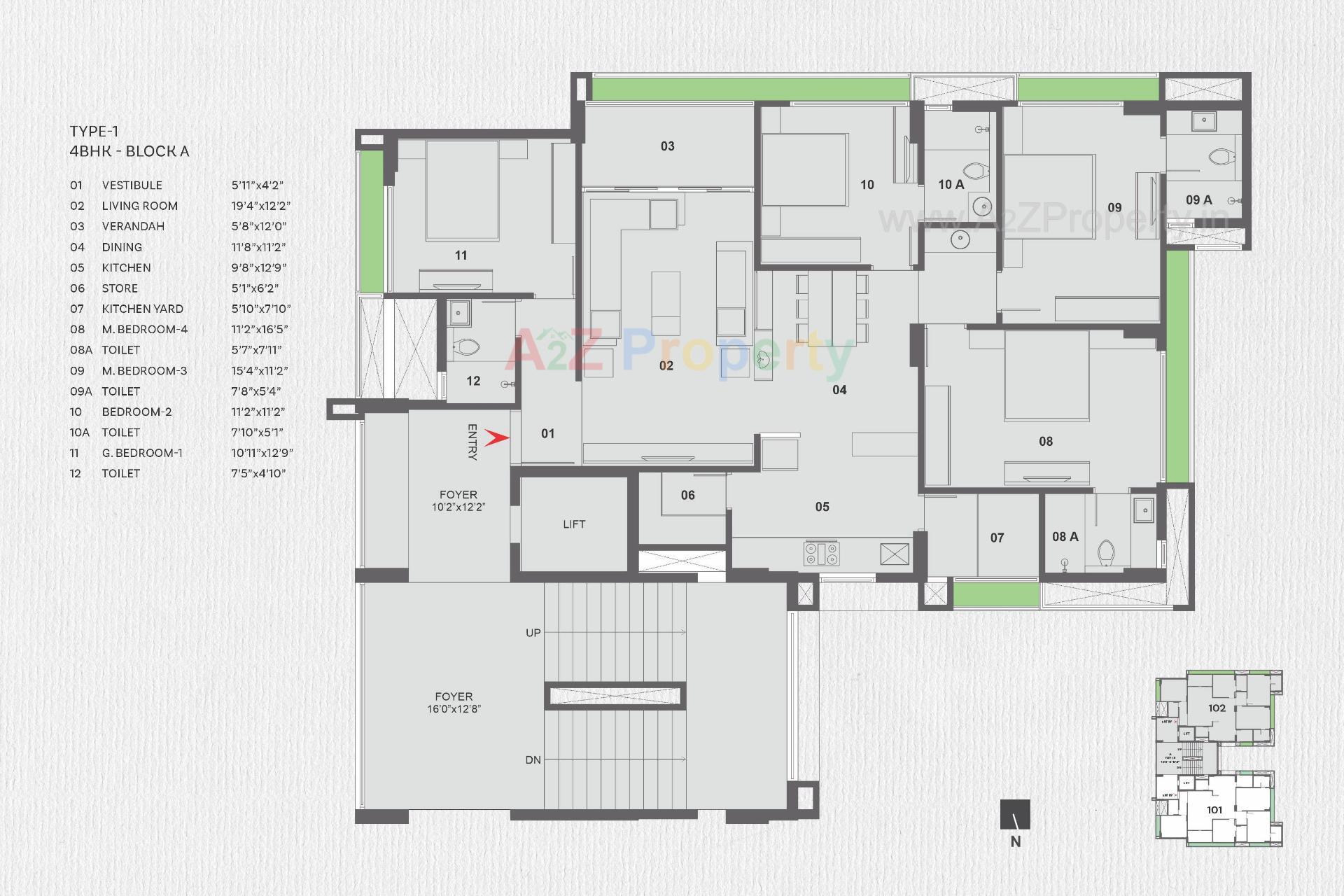 Layout of real estate project Alexa located at Jagatpur, Ahmedabad, Gujarat