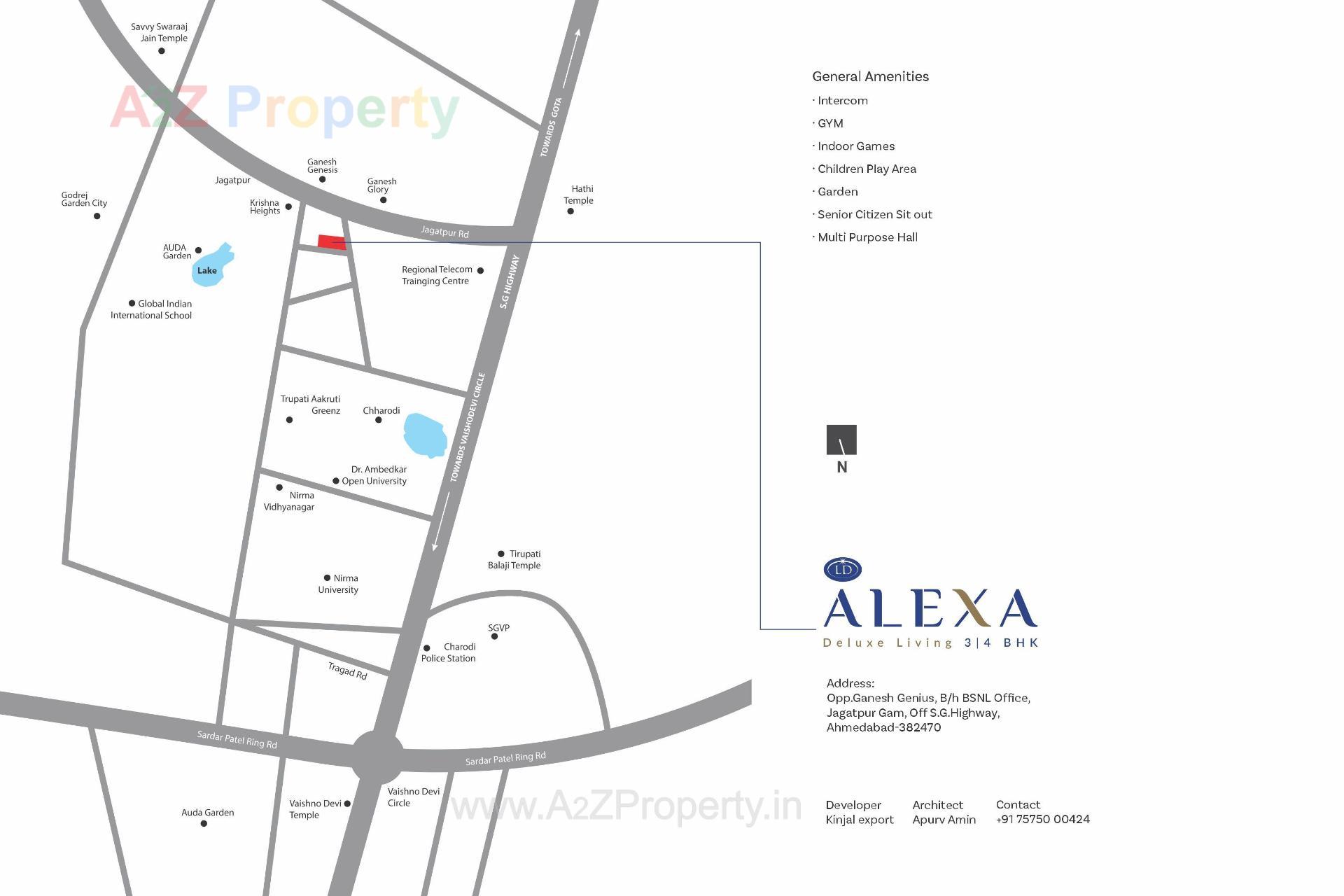  of real estate project Alexa located at Jagatpur, Ahmedabad, Gujarat