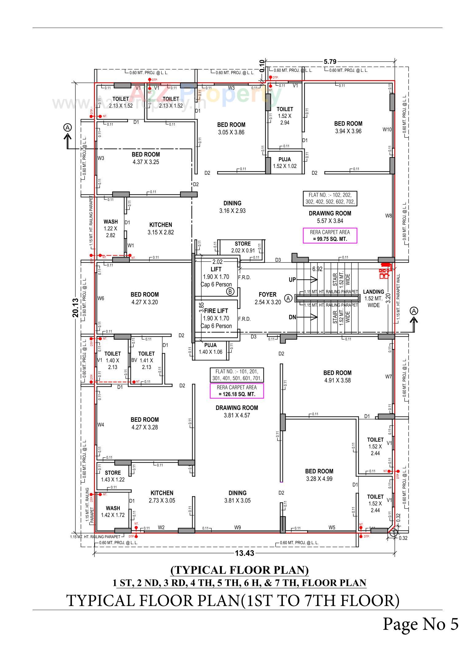 Layout of real estate project Allied located at Rajpur-hirpur, Ahmedabad, Gujarat
