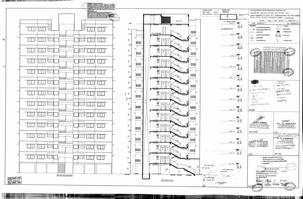  of real estate project Alok Heights located at Vadaj, Ahmedabad, Gujarat