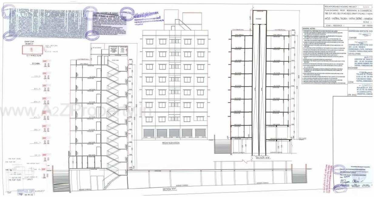 Layout of real estate project Alok Paradise located at Vastral, Ahmedabad, Gujarat