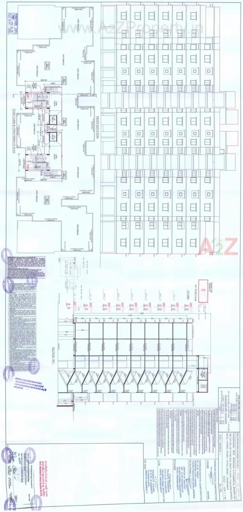 Layout of real estate project Alok Paradise located at Vastral, Ahmedabad, Gujarat