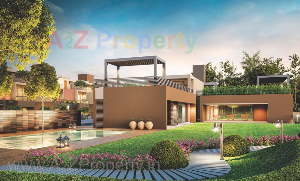 3D Elevation of real estate project Alpine Woods located at Sanathal, Ahmedabad, Gujarat