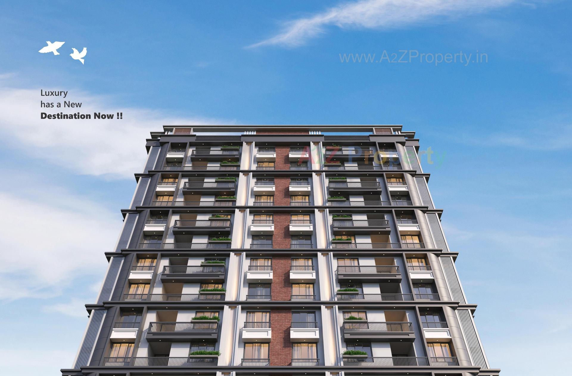 3D Elevation of real estate project Altezza Pros located at Kathwada, Ahmedabad, Gujarat