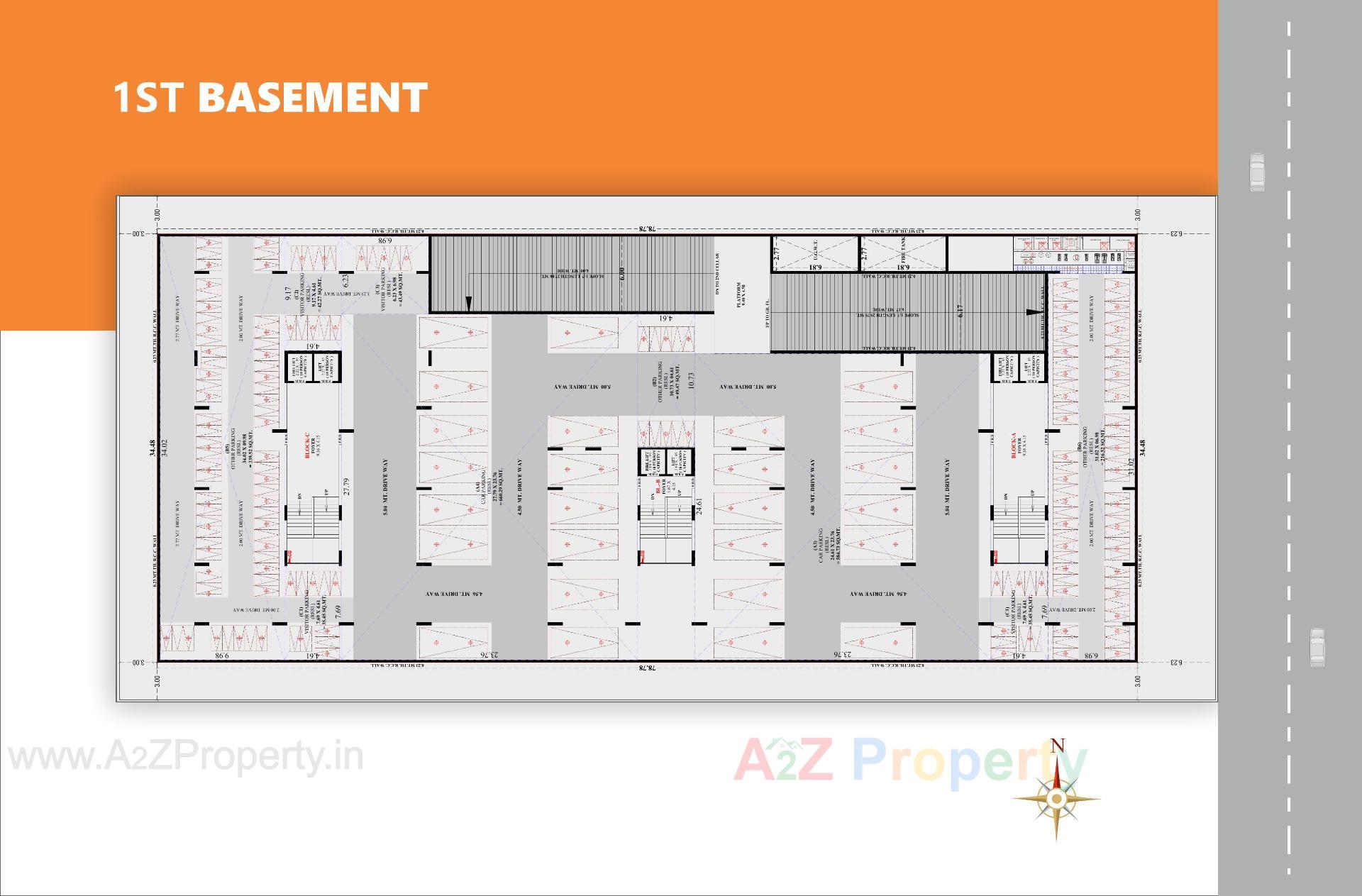 Layout of real estate project Altezza Pros located at Kathwada, Ahmedabad, Gujarat