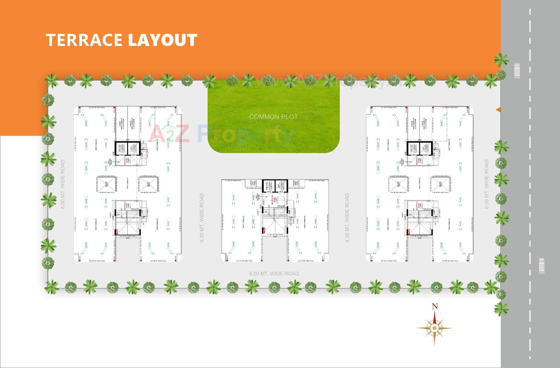 Layout of real estate project Altezza Pros located at Kathwada, Ahmedabad, Gujarat