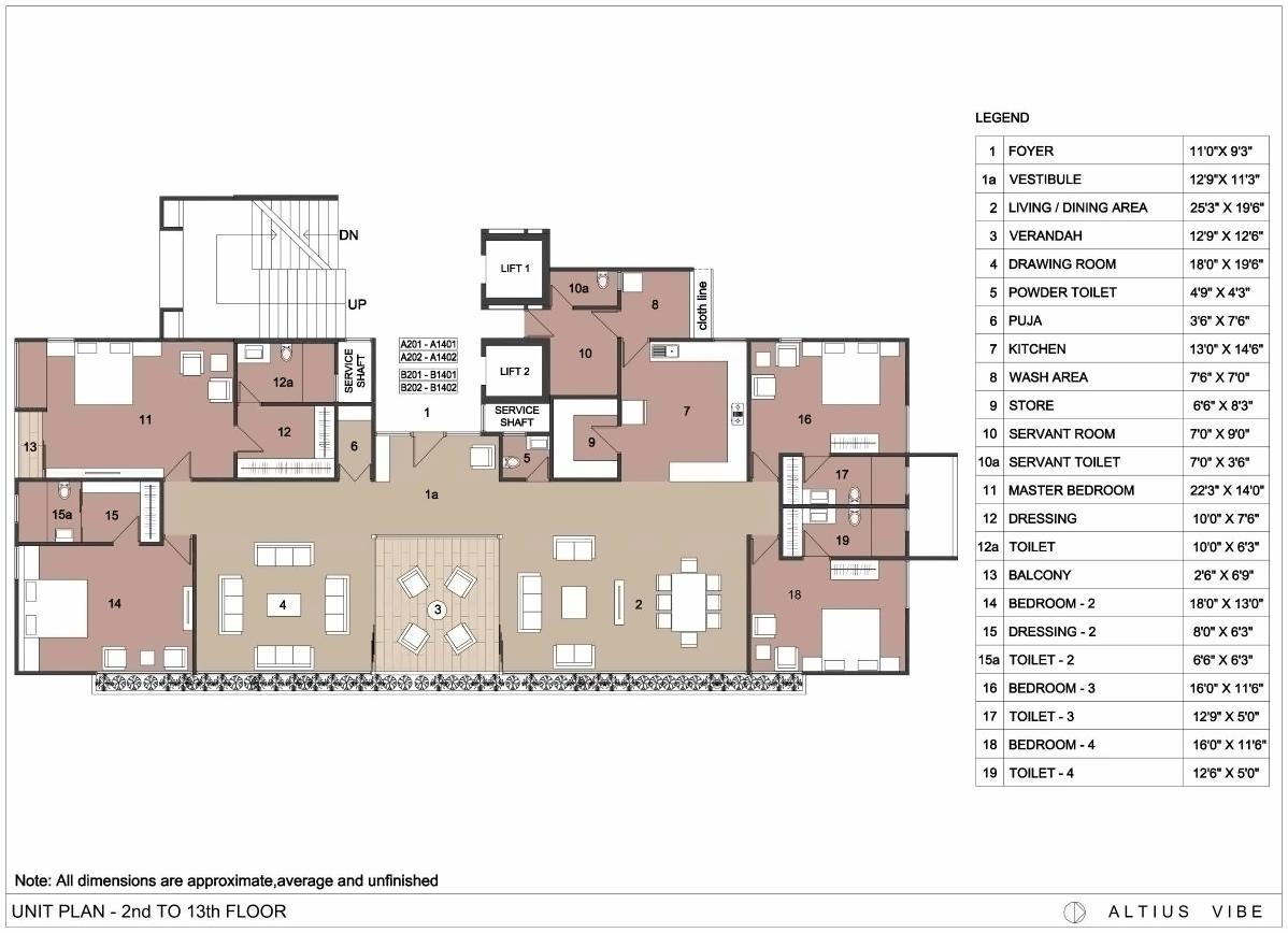 Layout of real estate project Altius Vibe located at Ambli, Ahmedabad, Gujarat