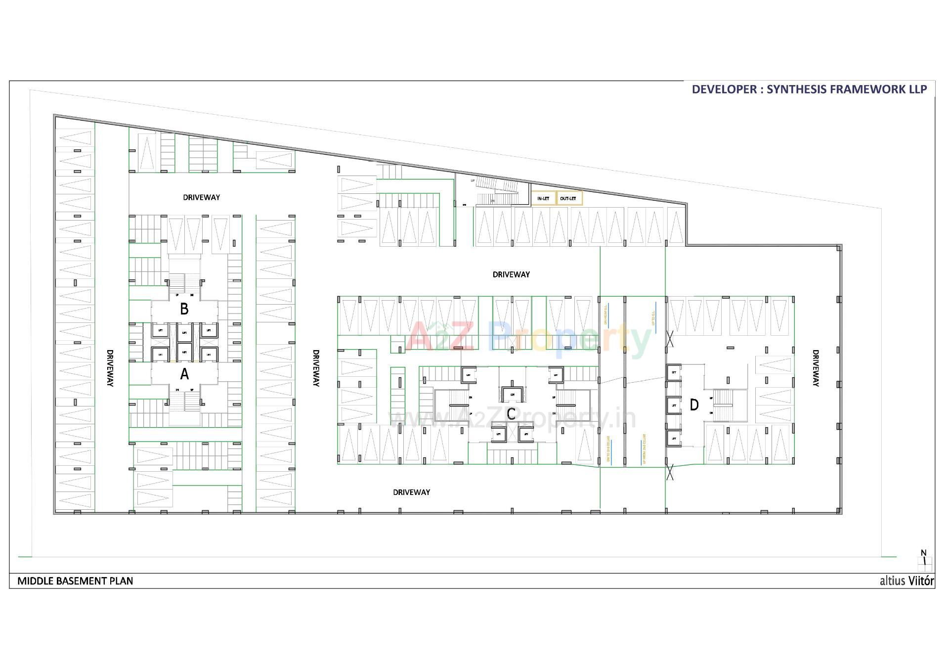 Layout of real estate project Altius Viitor located at Ahmedabad, Ahmedabad, Gujarat