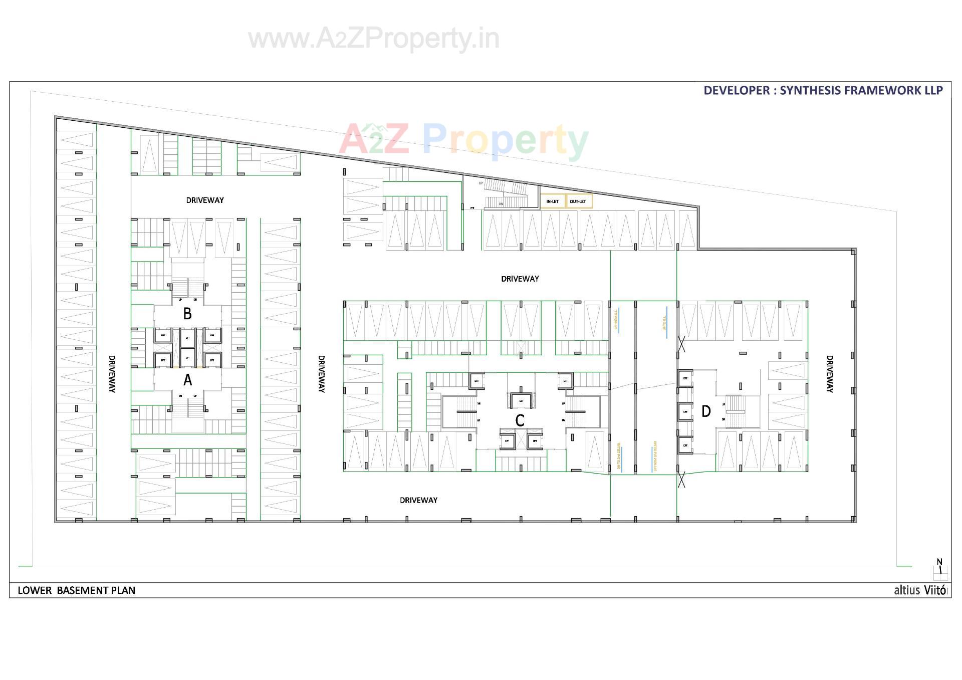 Layout of real estate project Altius Viitor located at Ahmedabad, Ahmedabad, Gujarat