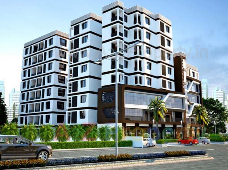 3D Elevation of real estate project Aman Plaza located at Vatva, Ahmedabad, Gujarat