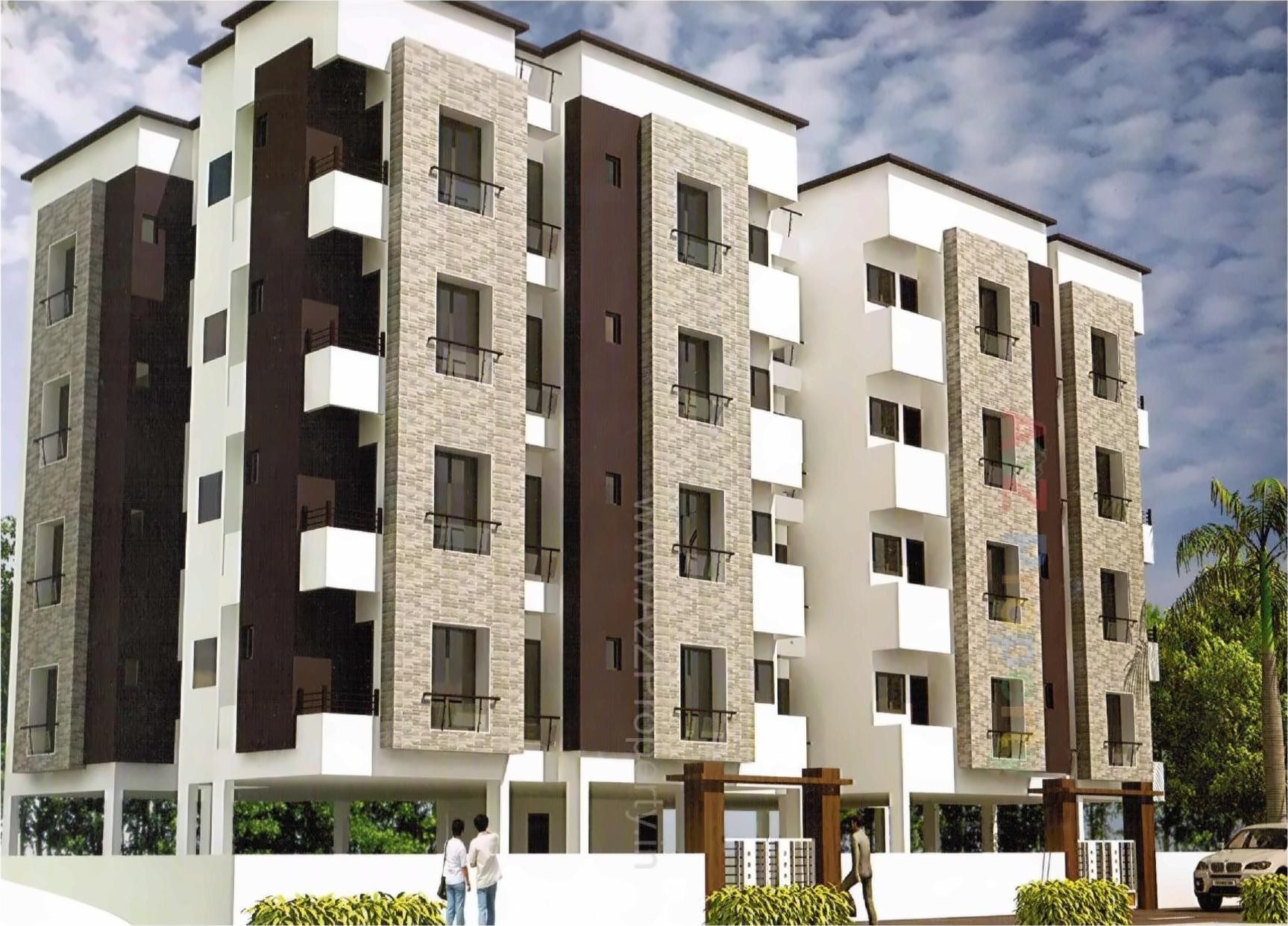 3D Elevation of real estate project Aman Residency located at Shahwadi, Ahmedabad, Gujarat