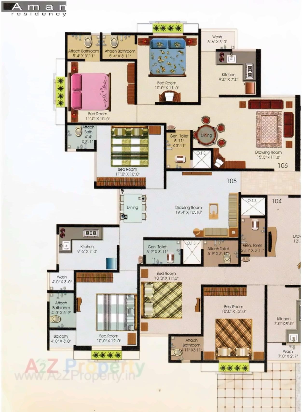 Layout of real estate project Aman Residency located at Shahwadi, Ahmedabad, Gujarat