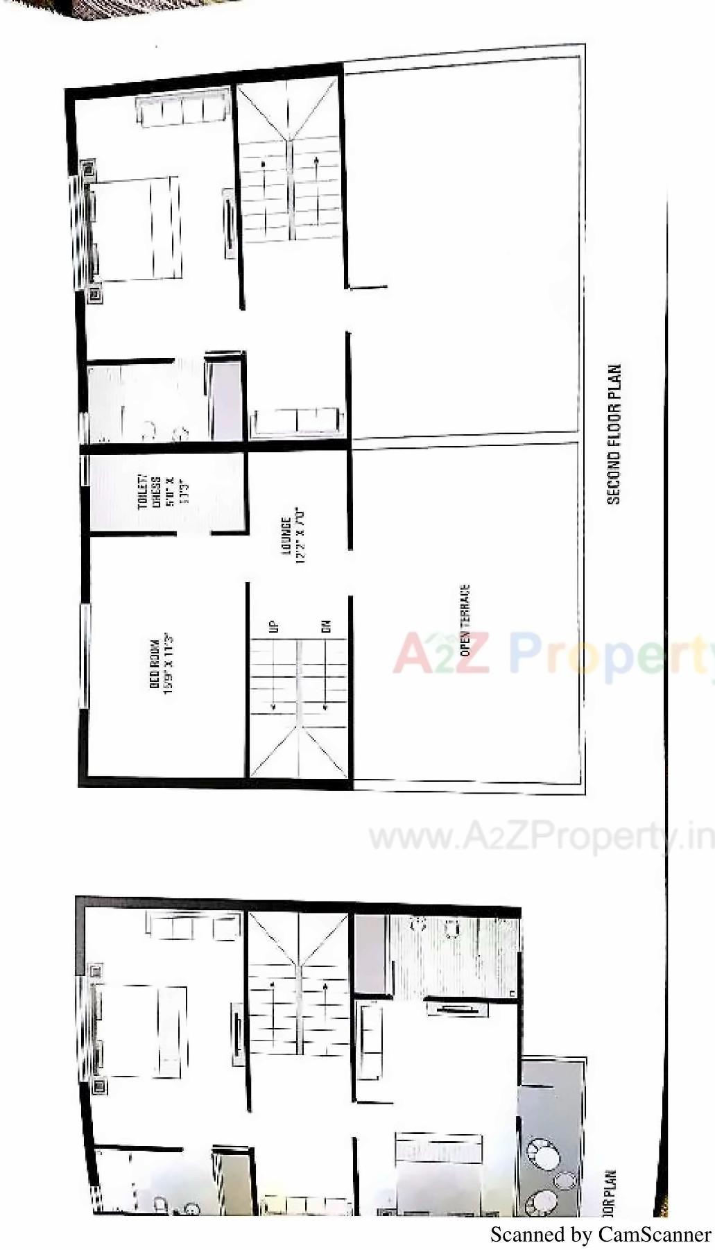 Layout of real estate project Amardeep Bungalow located at Singrva, Ahmedabad, Gujarat