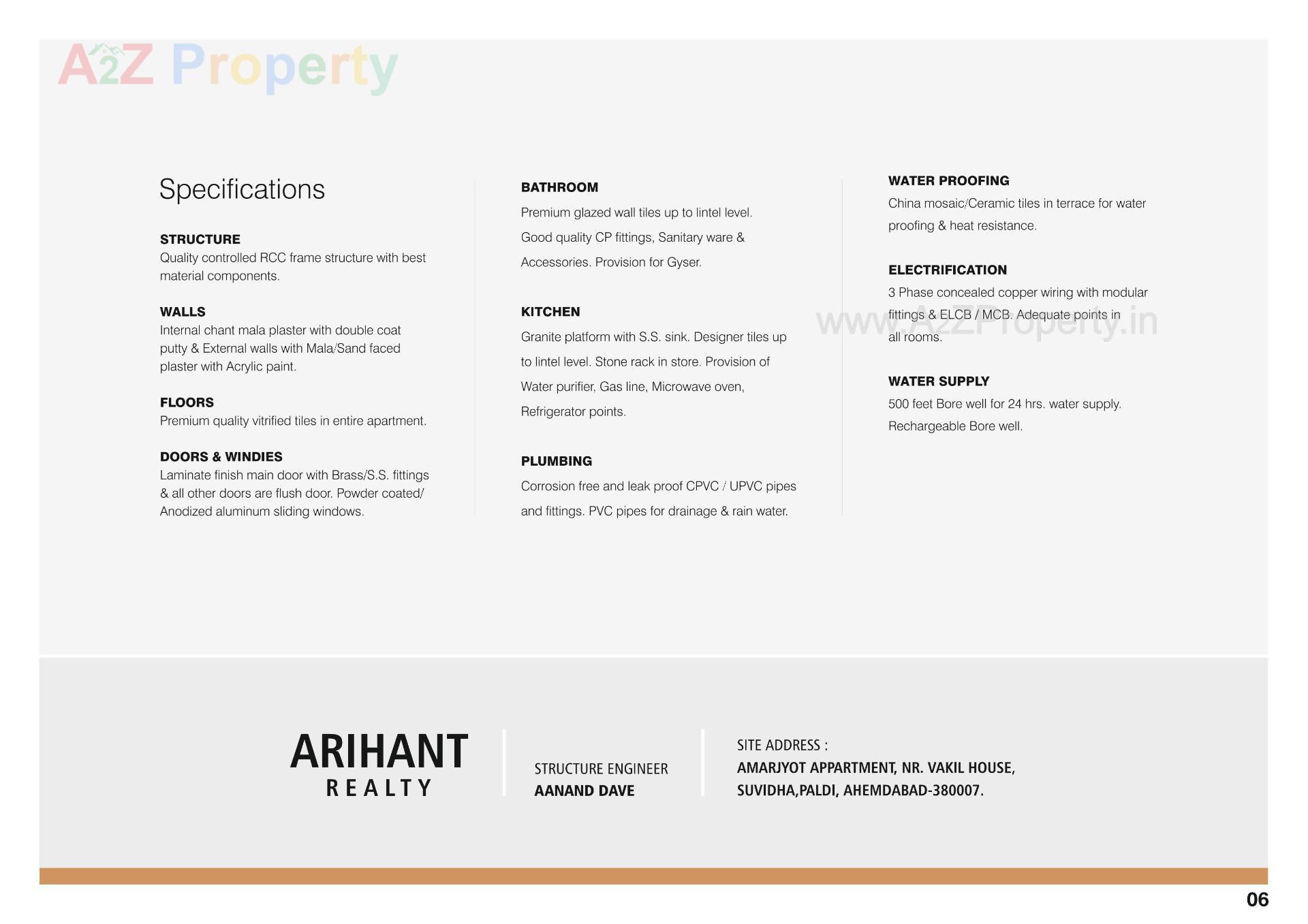  of real estate project Amarjyot Apartments located at Paldi, Ahmedabad, Gujarat