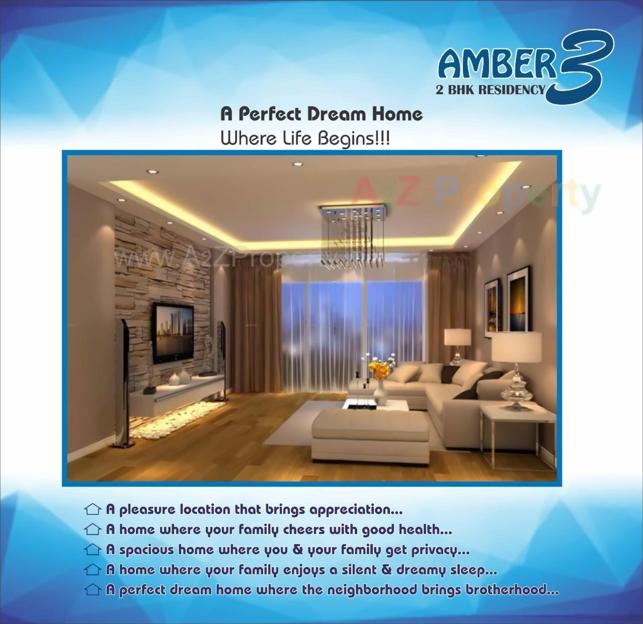 3D Elevation of real estate project Amber located at Makarba, Ahmedabad, Gujarat
