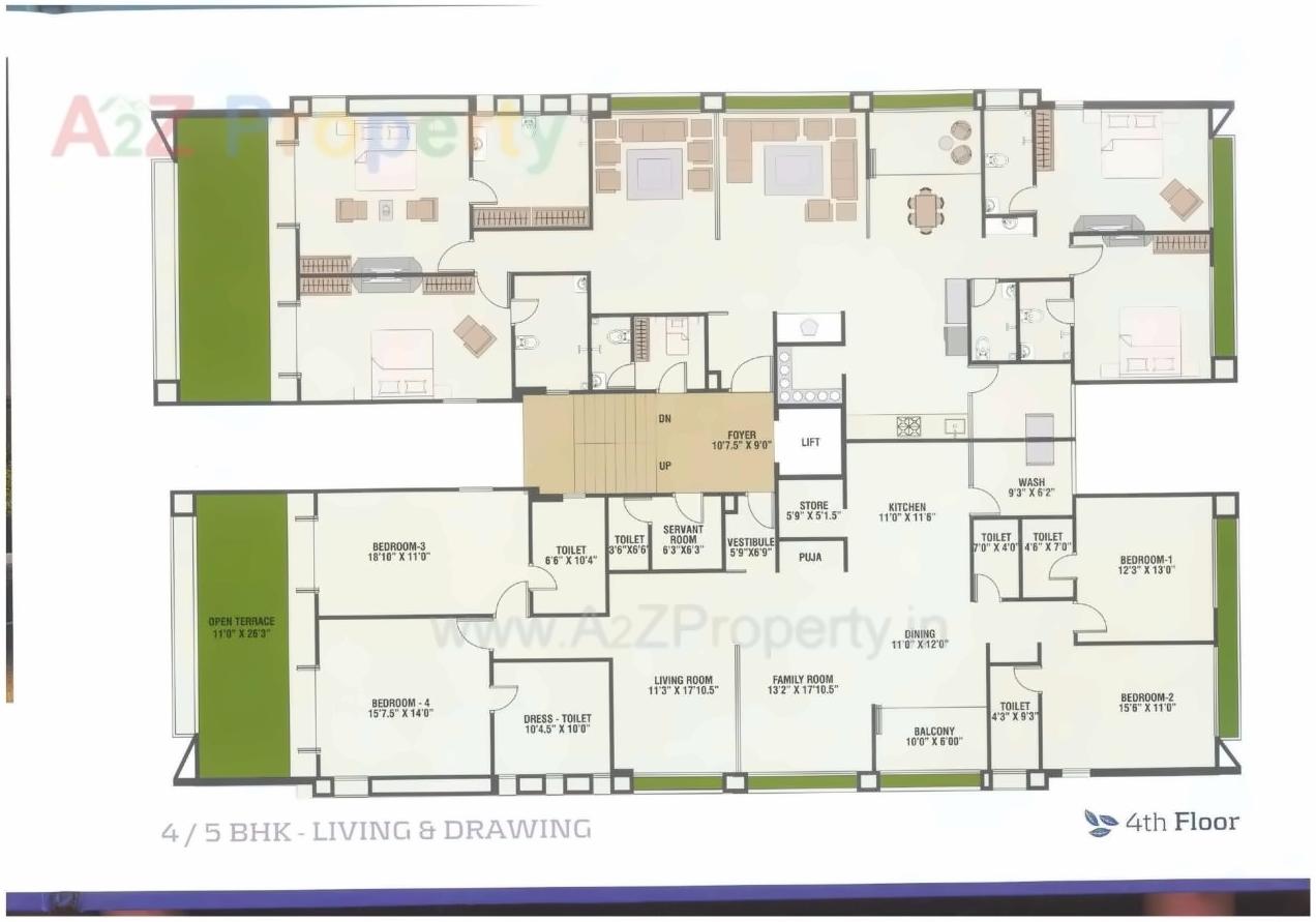 Layout of real estate project Ambience Park located at Kocharab, Ahmedabad, Gujarat