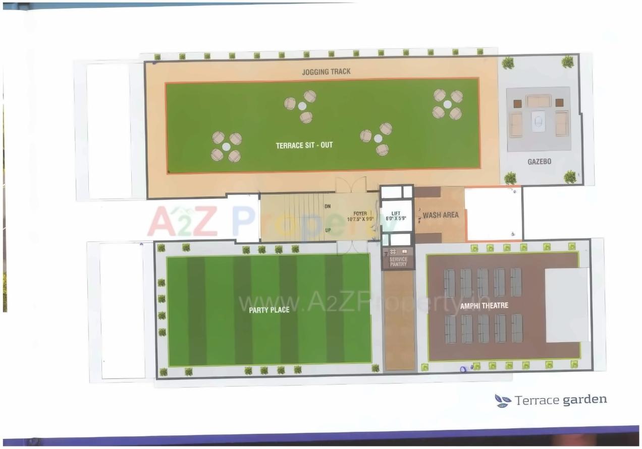 Layout of real estate project Ambience Park located at Kocharab, Ahmedabad, Gujarat