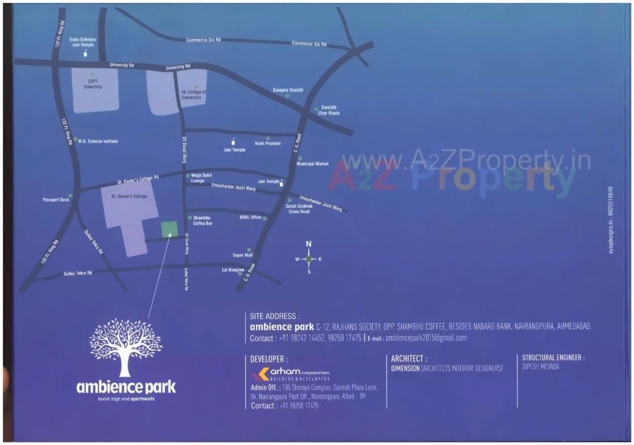  of real estate project Ambience Park located at Kocharab, Ahmedabad, Gujarat