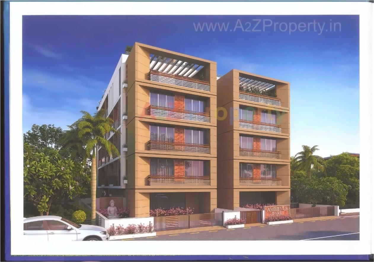 3D Elevation of real estate project Ambience Park located at Kocharab, Ahmedabad, Gujarat