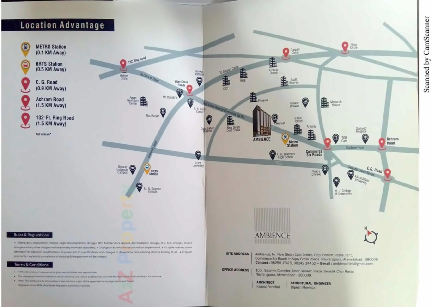  of real estate project Ambience located at Shekhpur, Ahmedabad, Gujarat