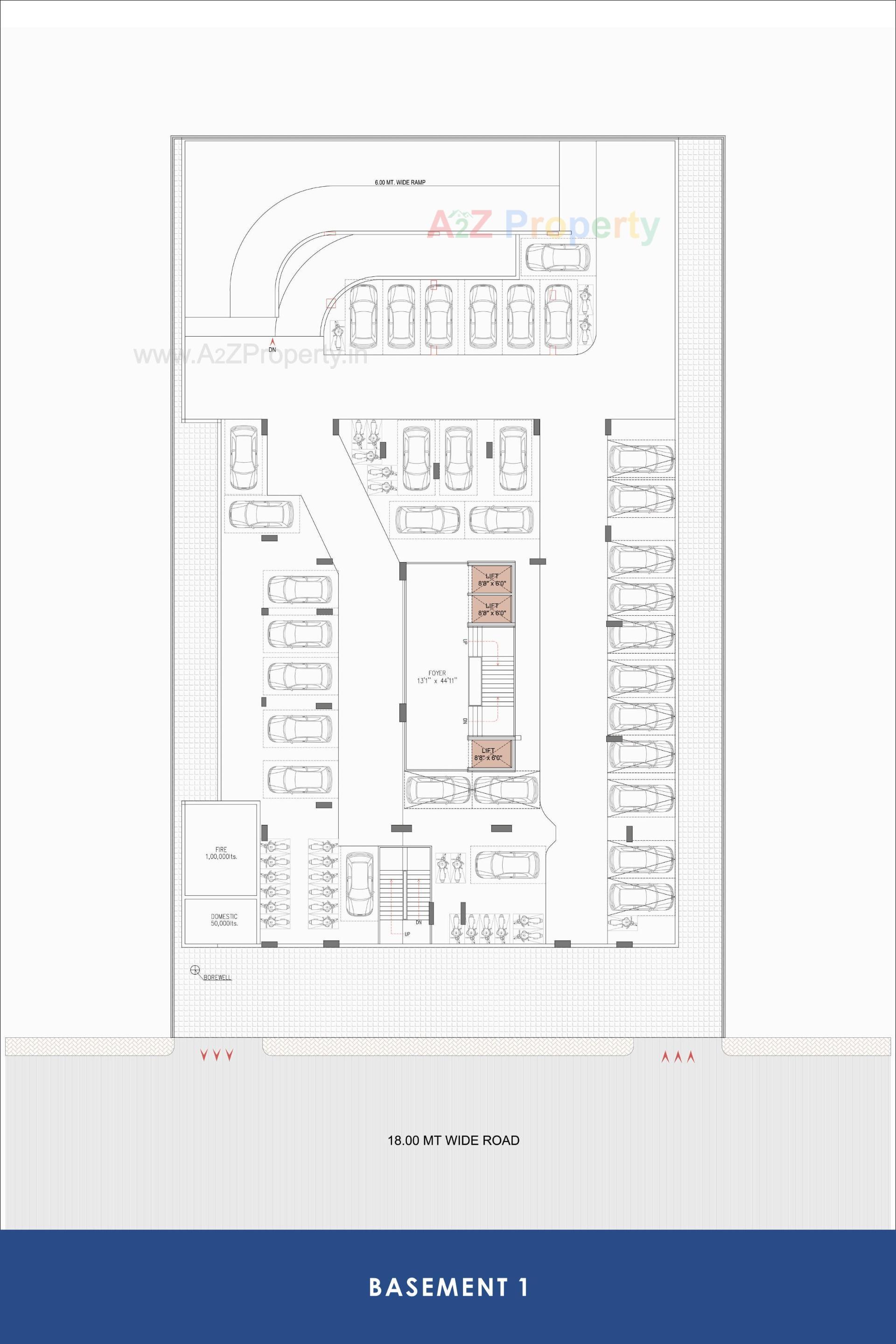Layout of real estate project Ambli Heights located at Ambali, Ahmedabad, Gujarat