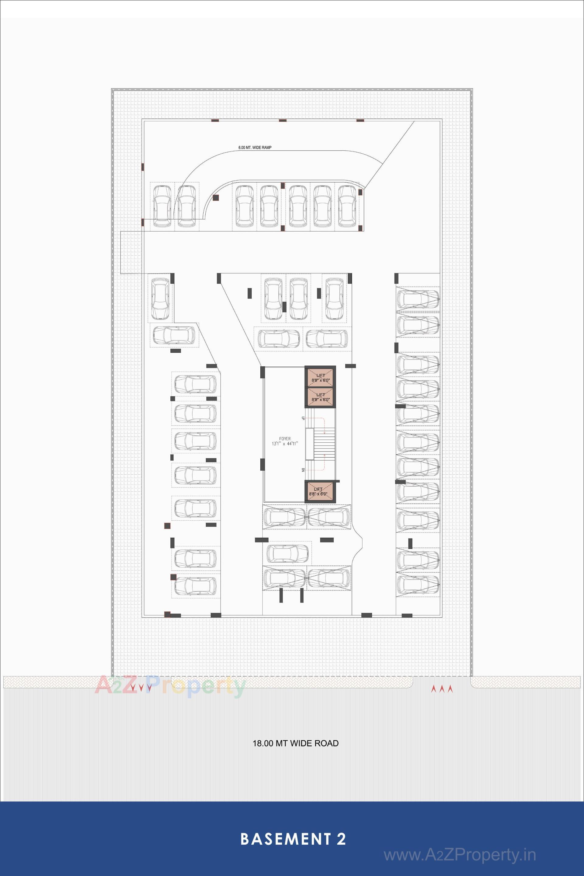Layout of real estate project Ambli Heights located at Ambali, Ahmedabad, Gujarat