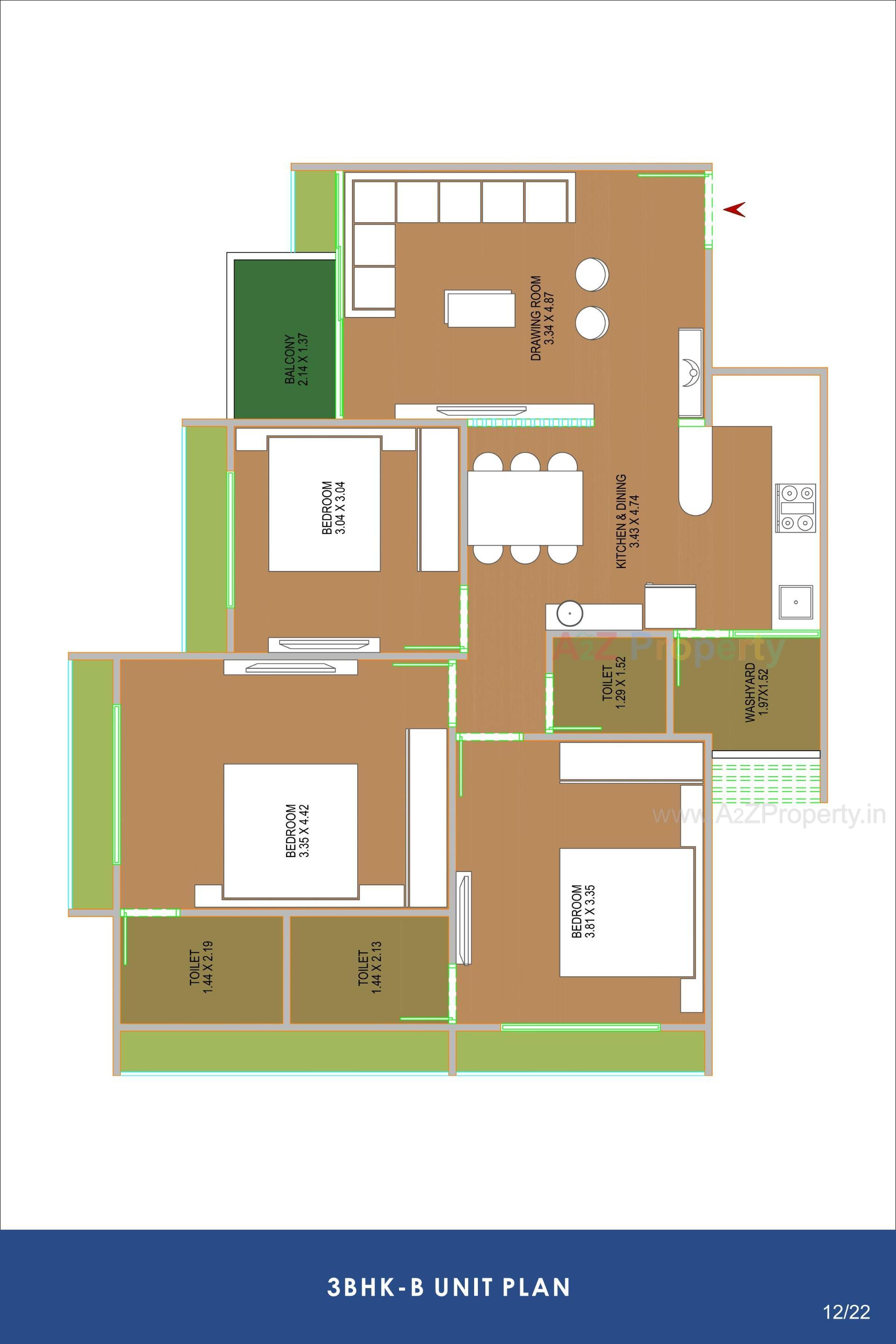 Layout of real estate project Ambli Heights located at Ambali, Ahmedabad, Gujarat