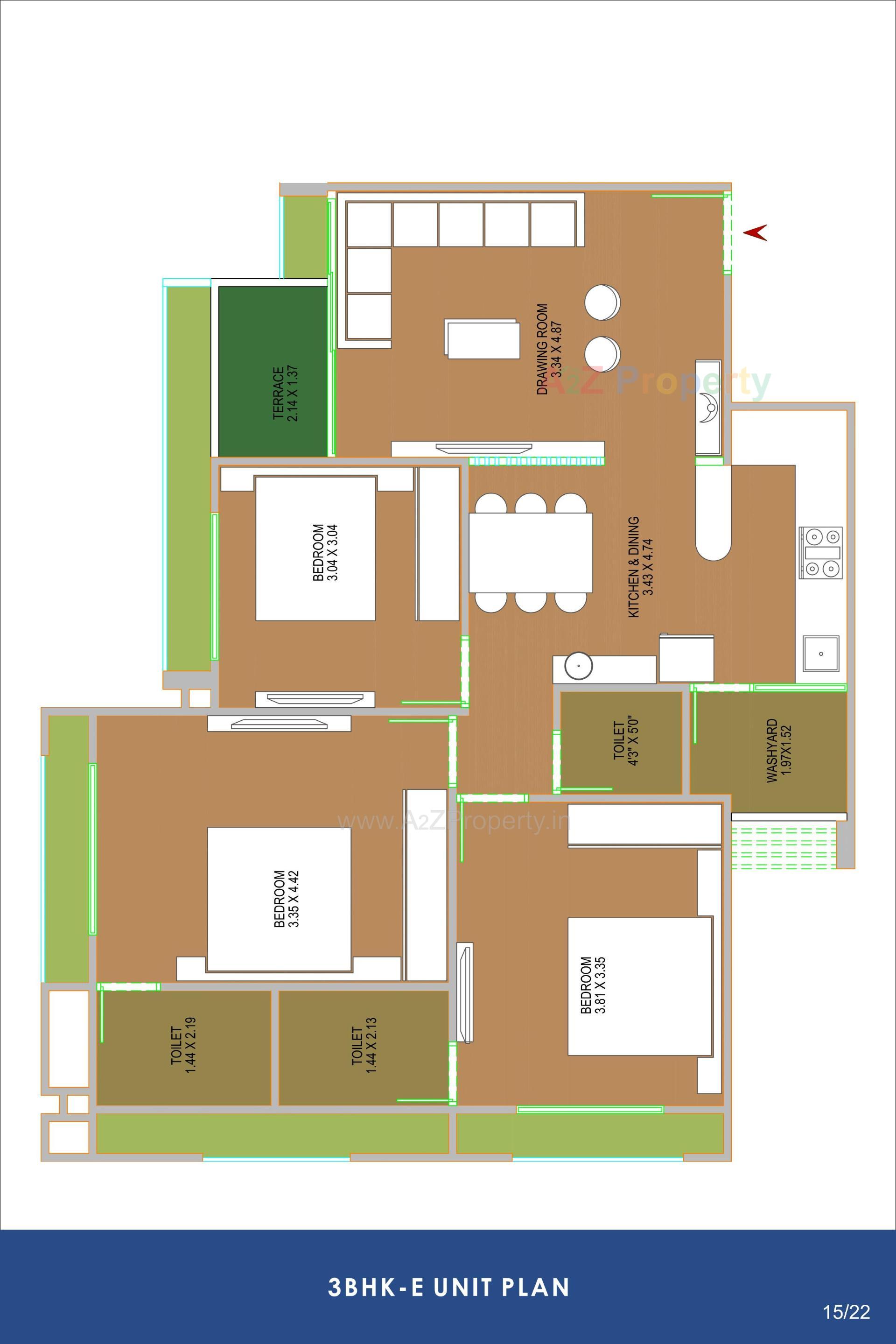 Layout of real estate project Ambli Heights located at Ambali, Ahmedabad, Gujarat
