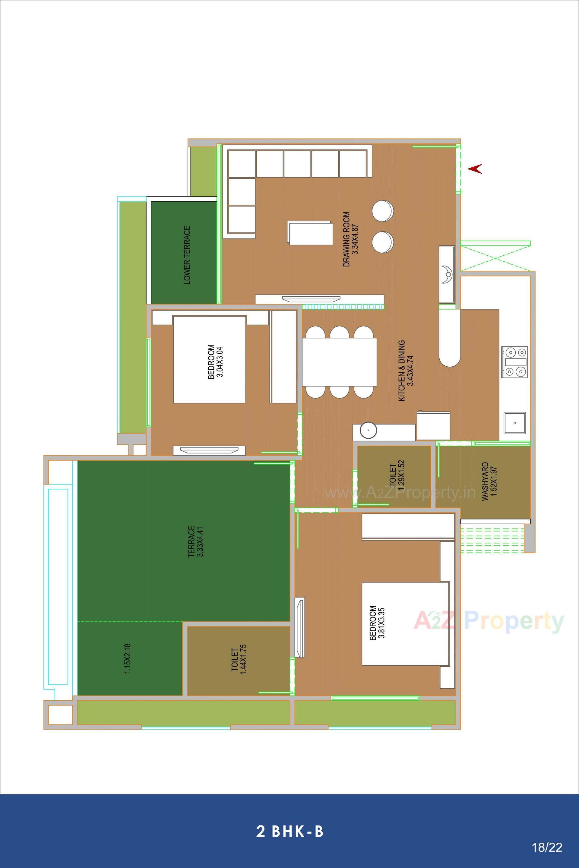 Layout of real estate project Ambli Heights located at Ambali, Ahmedabad, Gujarat